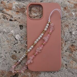 Pink phone charm